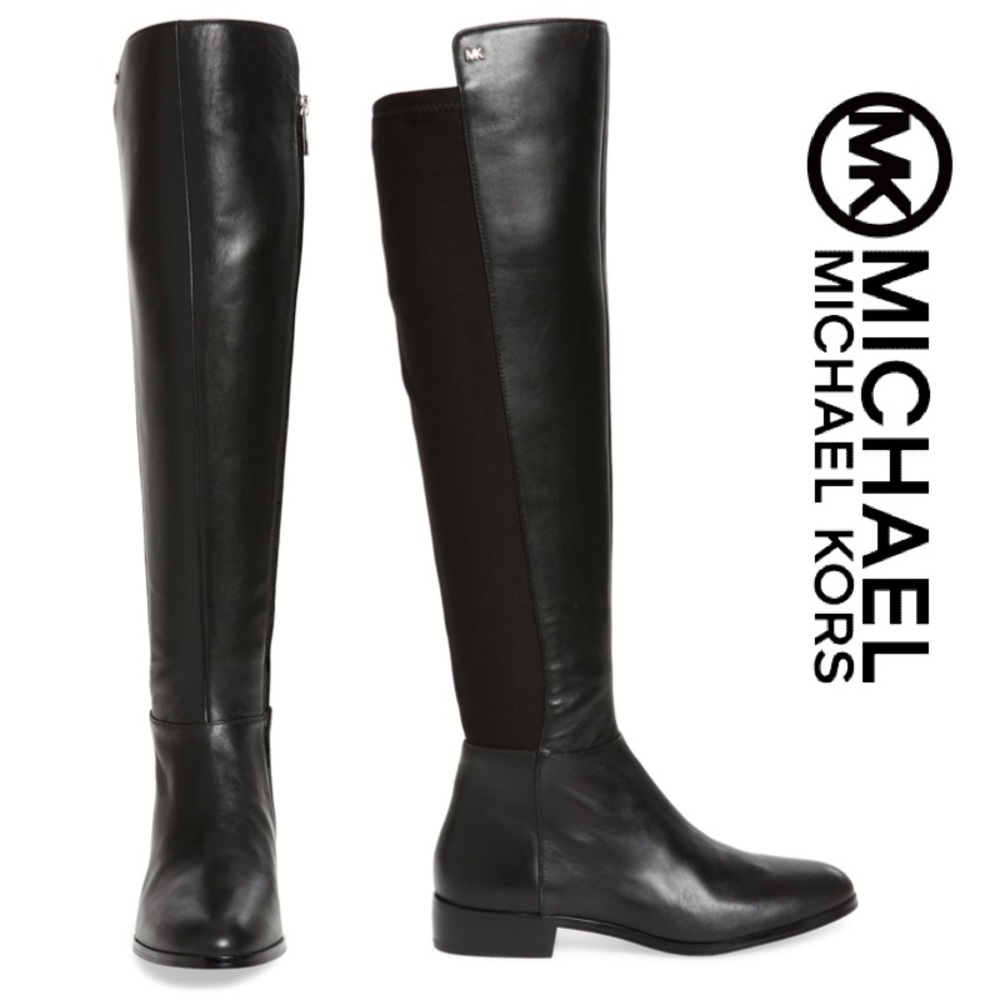 Last one-NWT Michael Kors Tall Leather Boots - Picture 4 of 12